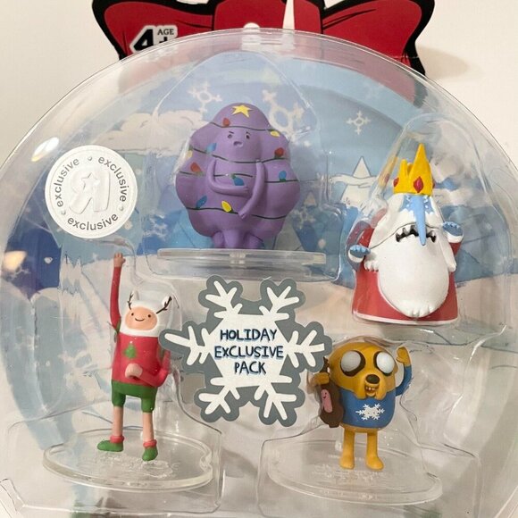 Adventure Time Holly Jolly Pack Jake Finn LSP Shelby Ice King Toys R Us Damaged - Picture 3 of 16
